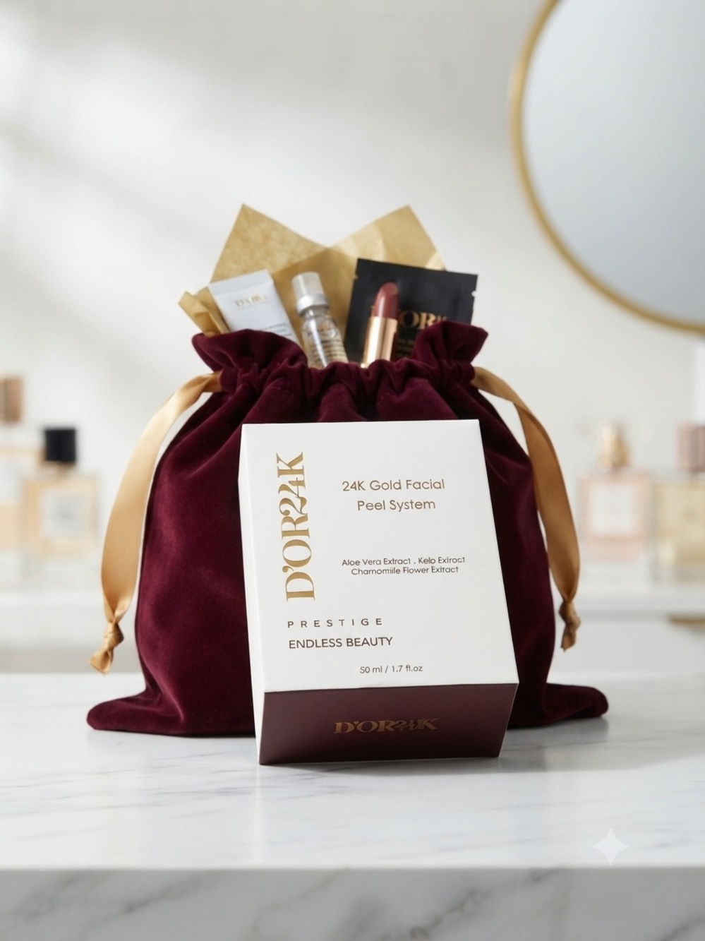 D'Or24k Gold Facial Perl System $195 & Beauty Gift Bag